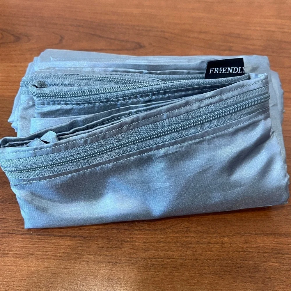 The Friendly Swede Queen Sleeping Bag Liner Gray Like New in Sack